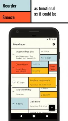 Mondrecur - Reminder & Day Counter Manager android App screenshot 2